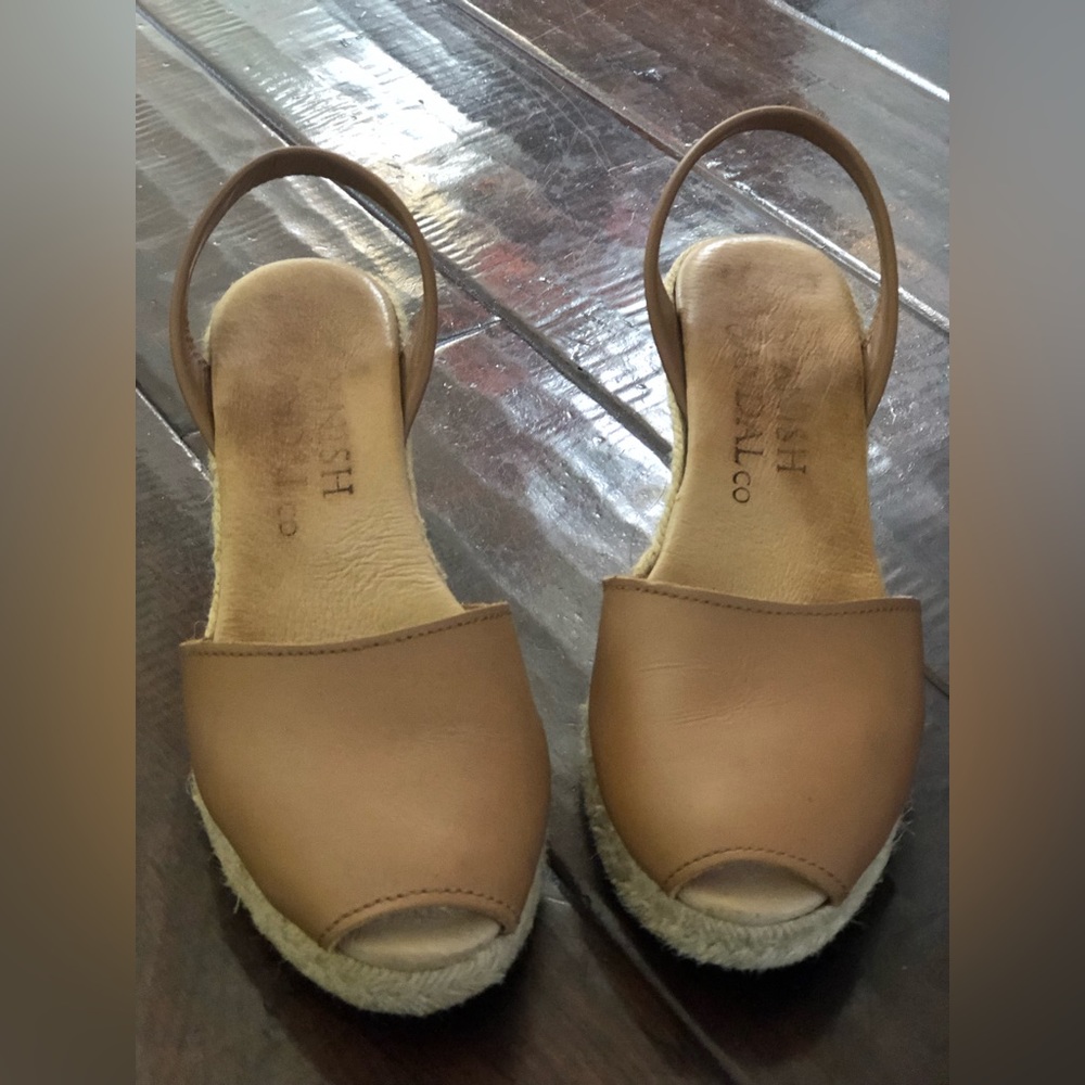 Authentic Spanish espadrilles: Saddle Espadrille Wedge Sandal